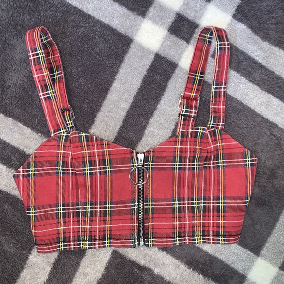 Forever 21 Zipper Crop Top - Picture 2 of 2